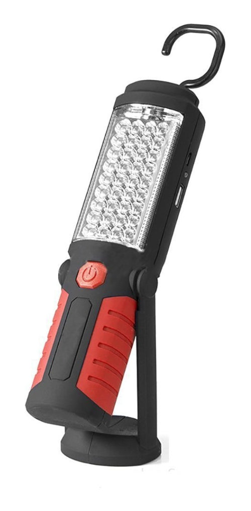 Lanterna Magnético Emergência Recarregável Cob Com 41 Leds(Branco)