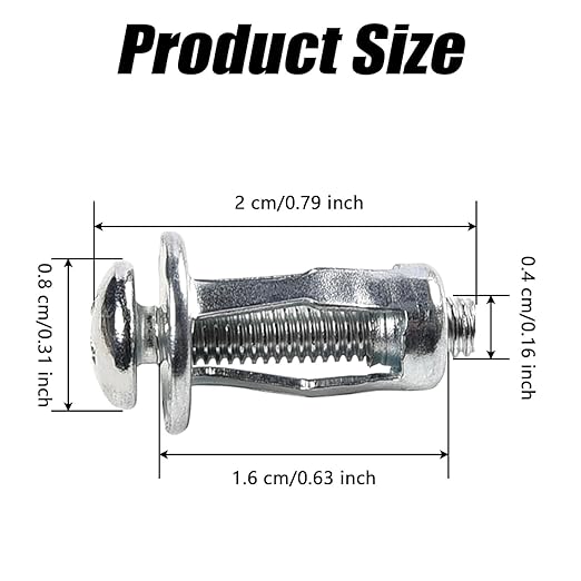 100 Pcs Parafuso De Expansão Porca De Chapa De Ferro 4x20mm