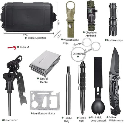 Kit De Sobrevivência De Emergência De Acampamento Aventura