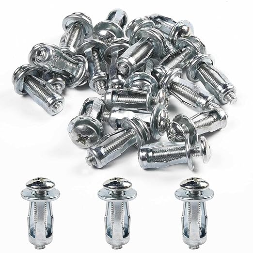 100 Pcs Parafuso De Expansão Porca De Chapa De Ferro 4x20mm
