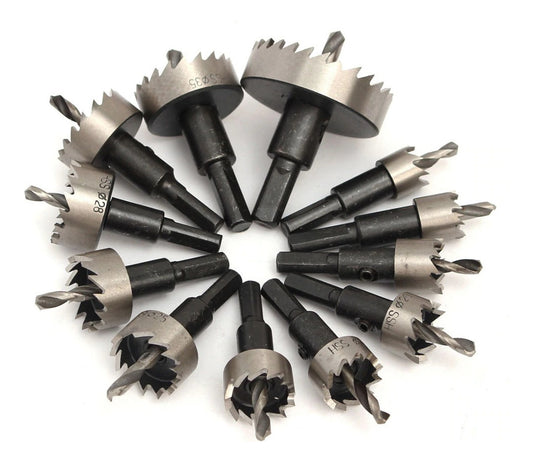 Kit 12 Brocas Serra Copo Aço Ferro Alumínio Etc - 15 A 50mm