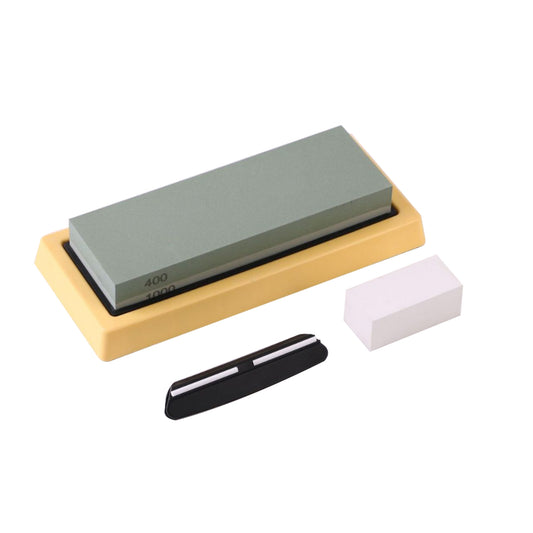 Kit Pedra Afiar Amolar Dupla Face Granulação 400 1000 Faca(400/1000)