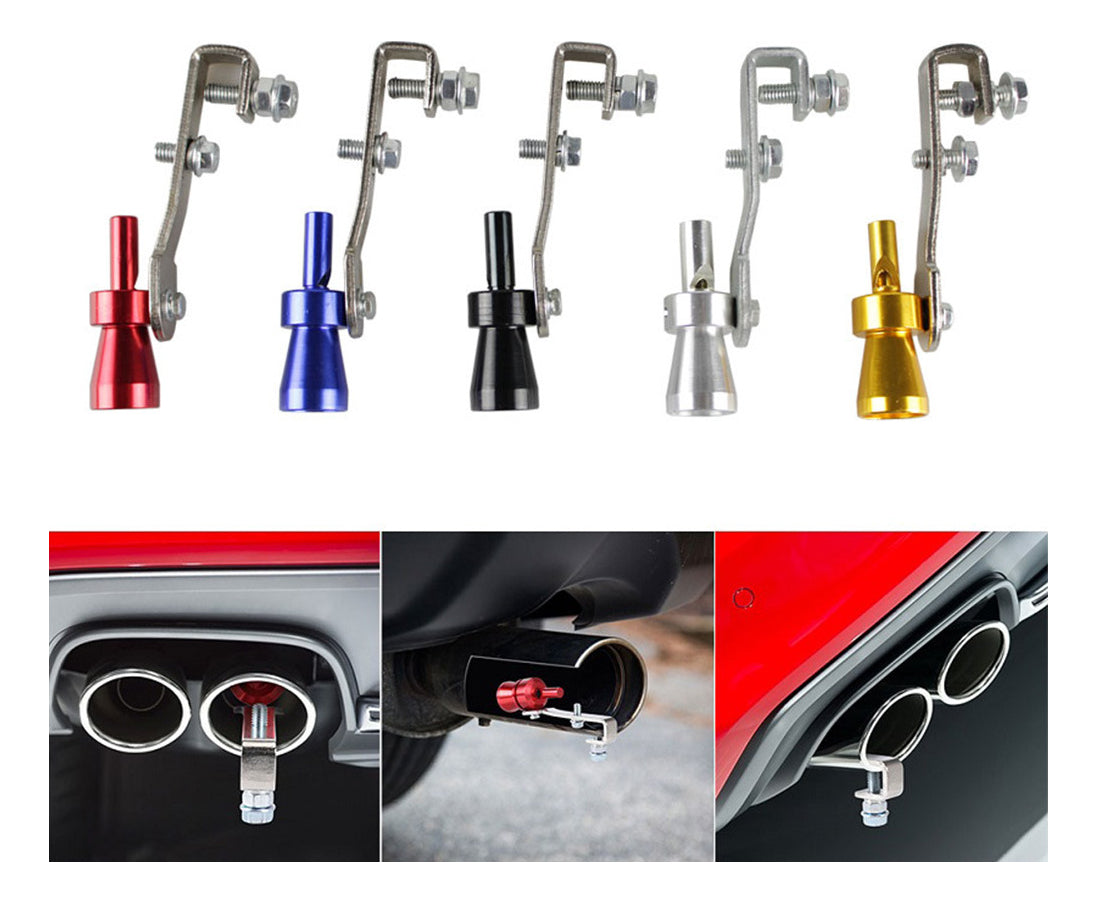 Tubo de Escape Simulador Turbo Turbina – Dispositivo de Reajuste (Prateado)