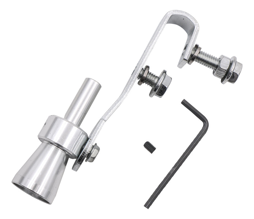 Tubo de Escape Simulador Turbo Turbina – Dispositivo de Reajuste (Prateado)