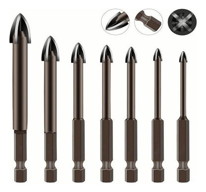 Maxfuro Broca Indestrutível Universal Fura Tudo Jogo 7pcs