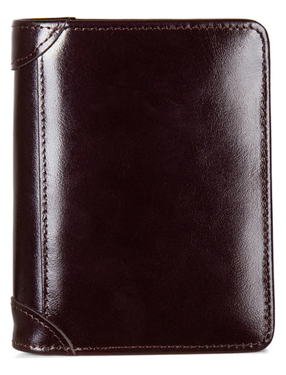Carteira Masculina Couro Legítimo Com Antifurto Promoção(Preto,Liso)