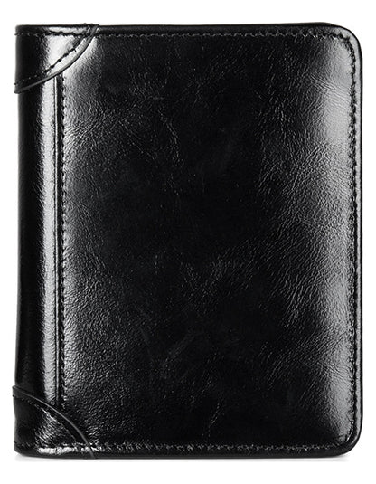 Carteira Masculina Couro Legítimo Com Antifurto Promoção(Preto,Liso)