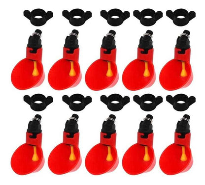 10 Bebedouro Automático Copinho Copo Bebedor Aves Frangos