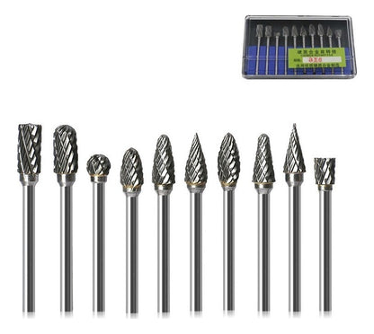 10 Fresa Lima Rotativa Metal Duro Escarear Madeira Aço Ferro