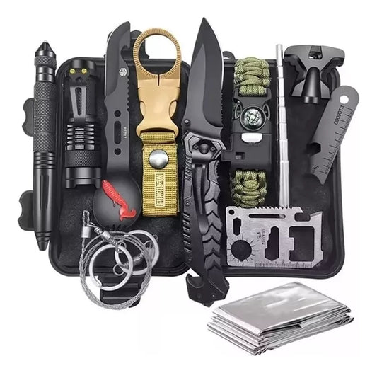 Kit de Sobrevivência para Camping e Aventura | Emergência Profissional