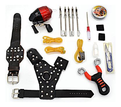 Kit 18 Peças Dardos de Pesca Multifuncionais com Estilingue