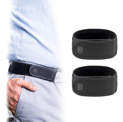 Cintos Elásticos Sem Fivela  Invisíveis, Kit Com 2 Peças(Preto,G/L)