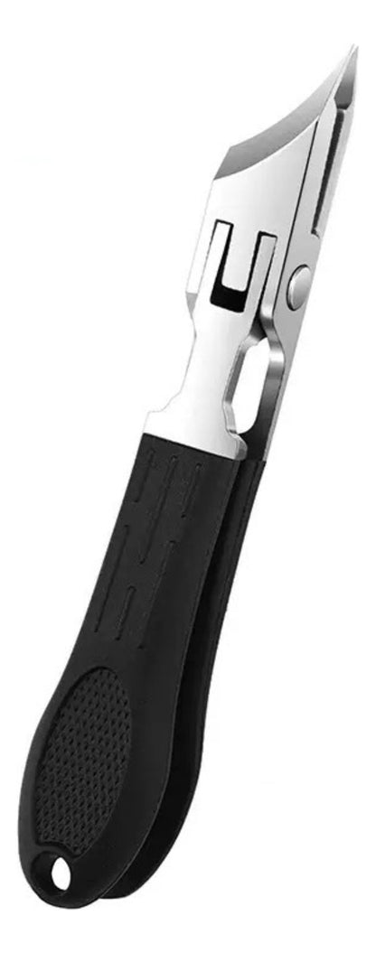 Cortador De Unhas Profissional Inox Bico Longo 10cm(Preto)
