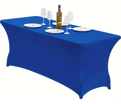 Toalha de Mesa Retangular Elástica em Spandex Premium – 6ft