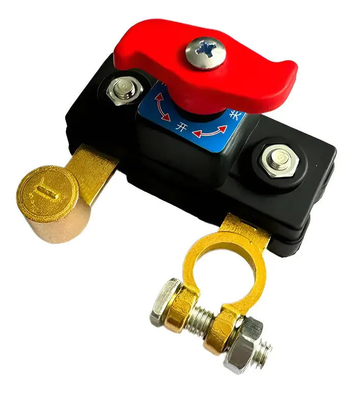 Interruptor Corte de Energia Bateria Carro Anti Descarga - Vermelho e Preto