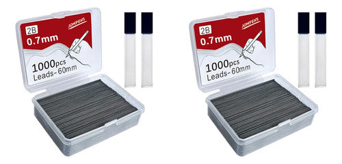 Grafite 2B Para Lapiseira 0,5mm - 1000 Unidades Premium Alta Resistência