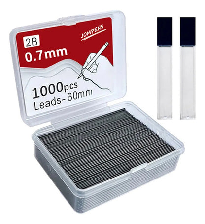 Grafite 2B Para Lapiseira 0,5mm - 1000 Unidades Premium Alta Resistência