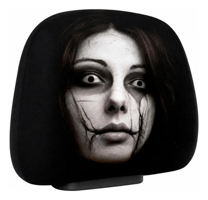 Capa De Encosto De Cabeça Ghost Face Halloween Divertida-Preto 04(Preto 04)