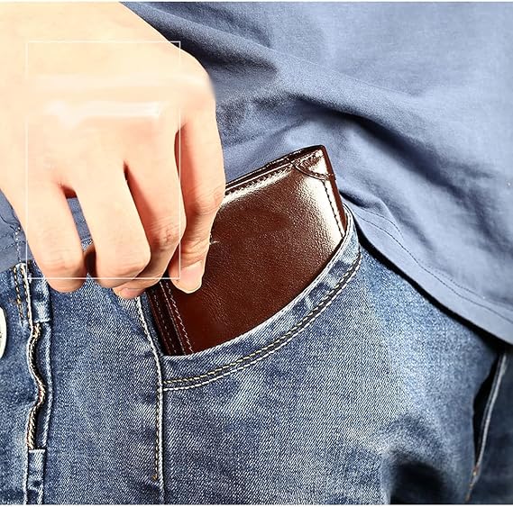 Carteira Masculina Couro Legítimo Com Antifurto Promoção(Preto,Liso)