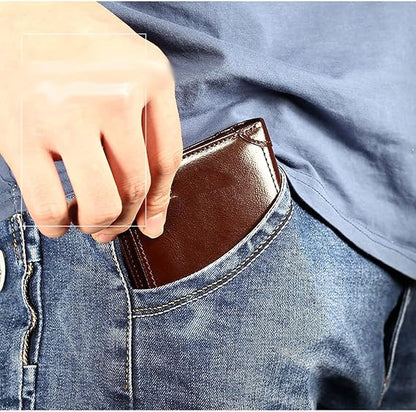 Carteira Masculina Couro Legítimo Com Antifurto Promoção(Preto,Liso)