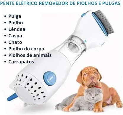Elétrico Pente Removedor Piolho Cachorros Gatos E Criança El