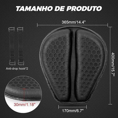 Almofada De Gel Universal Para Assento De Motocicleta