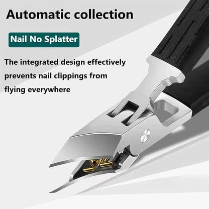 Cortador De Unhas Profissional Inox Bico Longo 10cm(Preto)