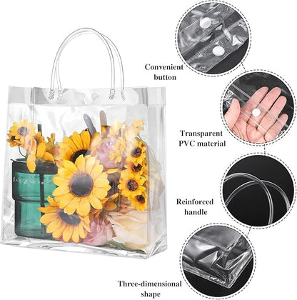 Kit 30 Unidades Reutilize Sacos De Presente De Plástico Pvc(20*20*8cm)