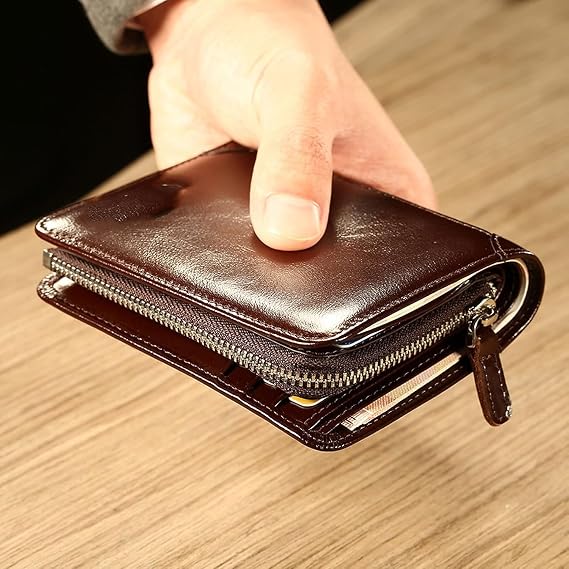 Carteira Masculina Couro Legítimo Com Antifurto Promoção(Preto,Liso)