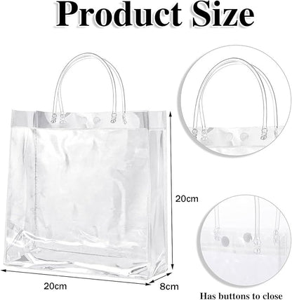Kit 30 Unidades Reutilize Sacos De Presente De Plástico Pvc(20*20*8cm)