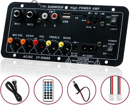 Placa Amplificadora Bluetooth Para Alto-falante 35-80w(Preto)