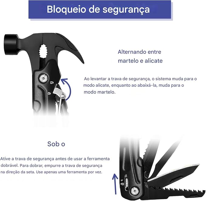 Portátil Multifuncional Garra Martelo Ao Ar Livre Camping Do