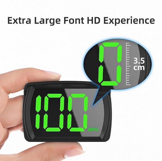 Display Head Up Digital Car Hud Velocímetro Led(Preto)