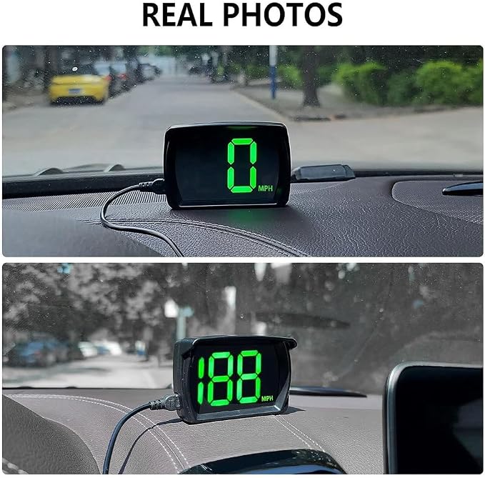 Display Head Up Digital Car Hud Velocímetro Led(Preto)