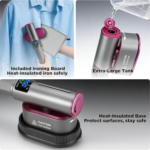 Vaporizador De Roupas Portátil A Vapor Ferro De Passar - Cinza, 127/220V