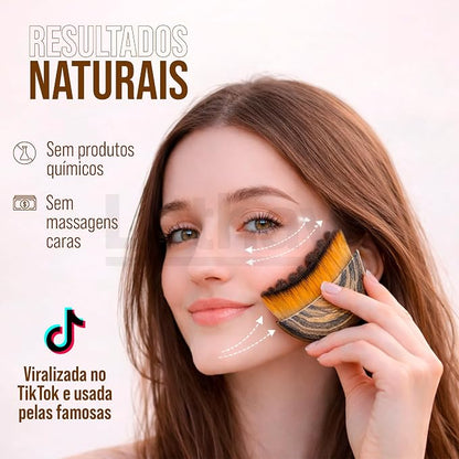 Kit 2 Escova Facial Massageadora Para Drenagem Linfática-2 Pcs(2 Pcs)