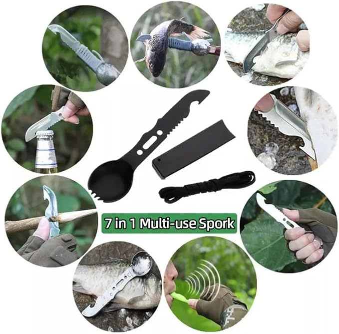 Kit De Sobrevivência De Emergência De Acampamento Aventura