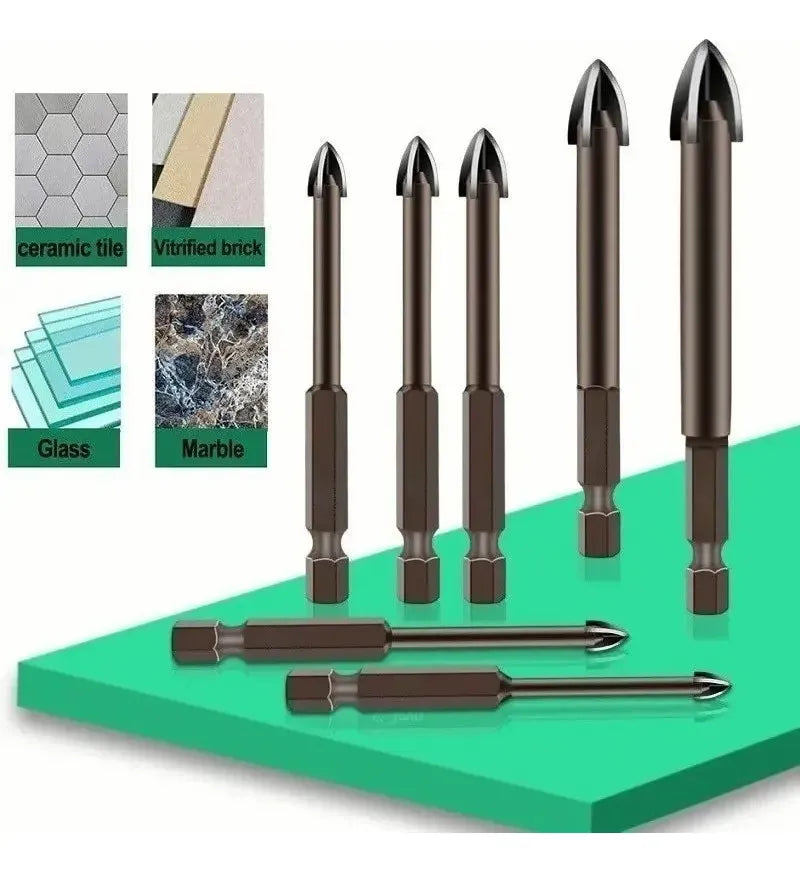 Maxfuro Broca Indestrutível Universal Fura Tudo Jogo 7pcs