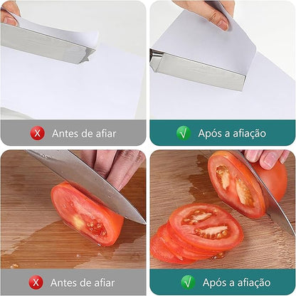 Kit Pedra Afiar Amolar Dupla Face Granulação 400 1000 Faca(400/1000)