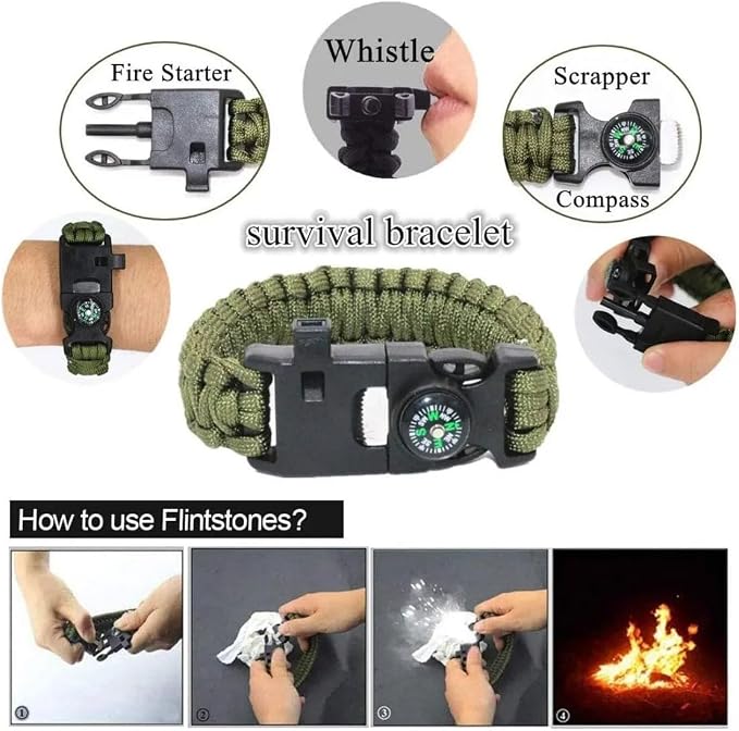 Kit De Sobrevivência De Emergência De Acampamento Aventura