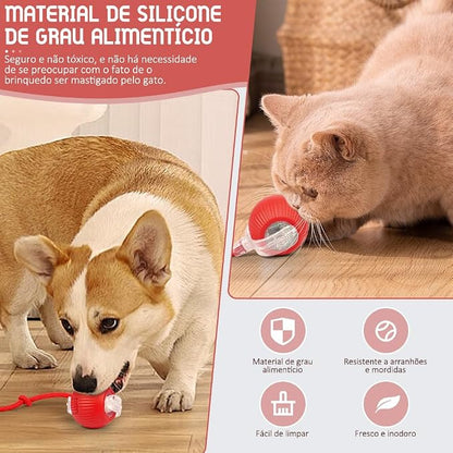 Brinquedo Interativo Para Gatos Rolando Bola Inteligente(Verde)