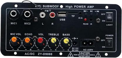 Placa Amplificadora Bluetooth Para Alto-falante 35-80w(Preto)
