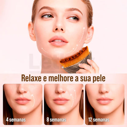 Kit 2 Escova Facial Massageadora Para Drenagem Linfática-2 Pcs(2 Pcs)