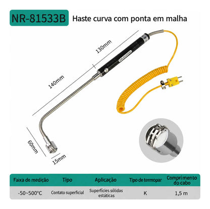 Termopar Tipo K Para Sensor de Temperatura e Medição