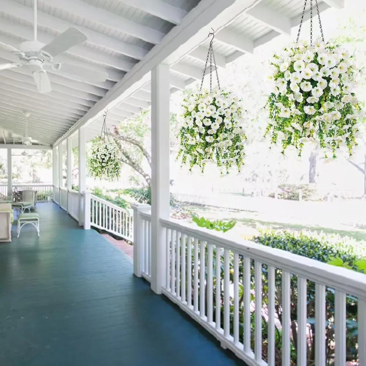 Planta Artificial Pendente Decorativa Para Casa E Jardim