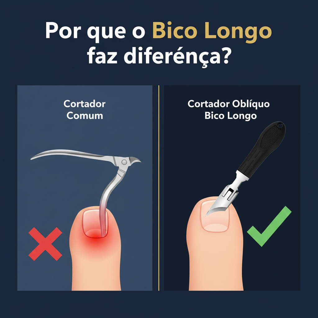 Comparação Cortador Comum vs Oblíquo