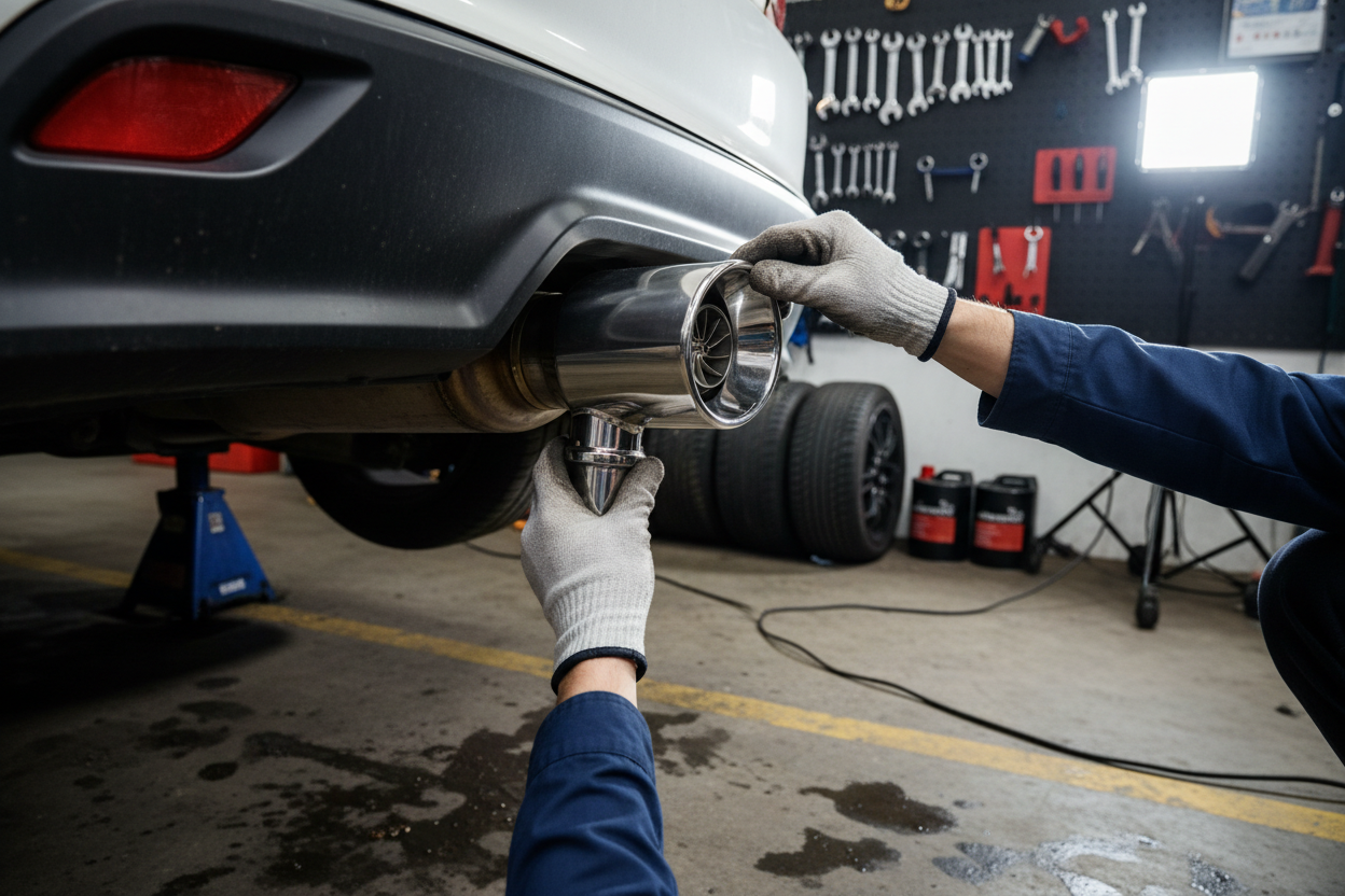 Instalação do simulador turbo no carro