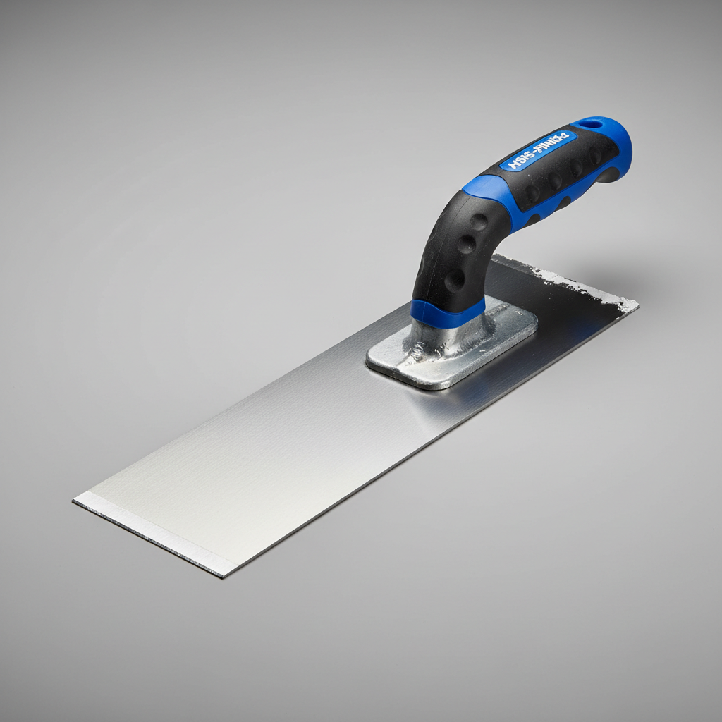 Detalhe da lâmina de aço inox – Desempenadeira 60cm
