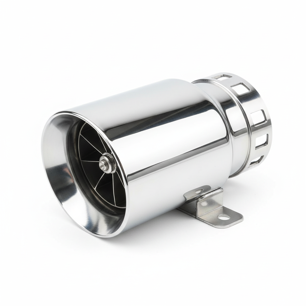 Simulador turbo prateado – fundo branco