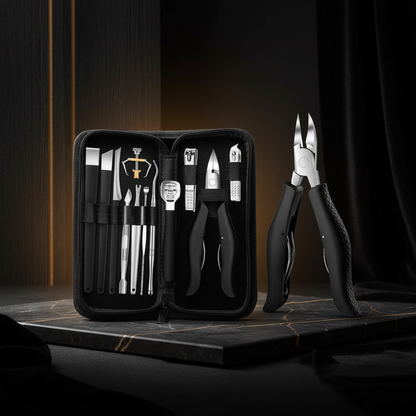 Kit 13 peças alicate inox - fundo escuro luxo